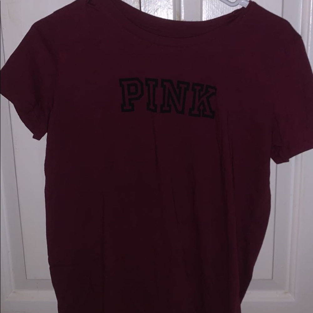 Pink brand tee shirt